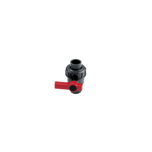 Ball Valve, Single Union, 1/2" PVC, Grey