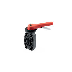 Butterfly Valve, 3" PVC, Grey